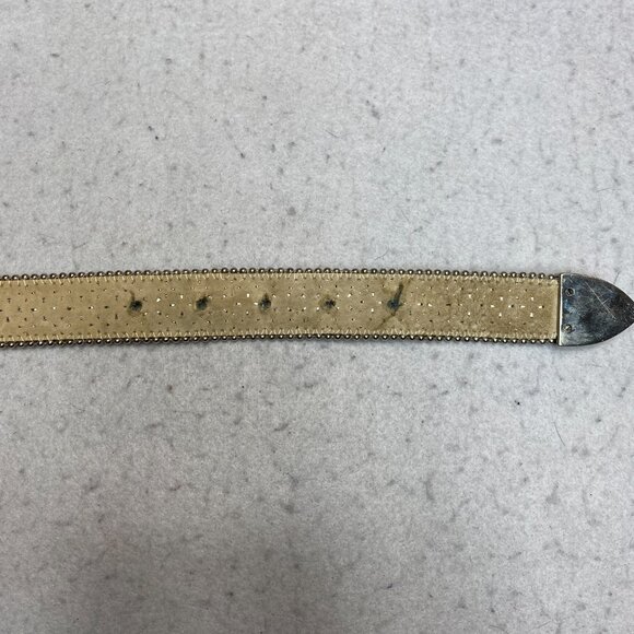 Christine Alexander Animal Print Western L Studded Belt with Crystal Buckle - Picture 6 of 6